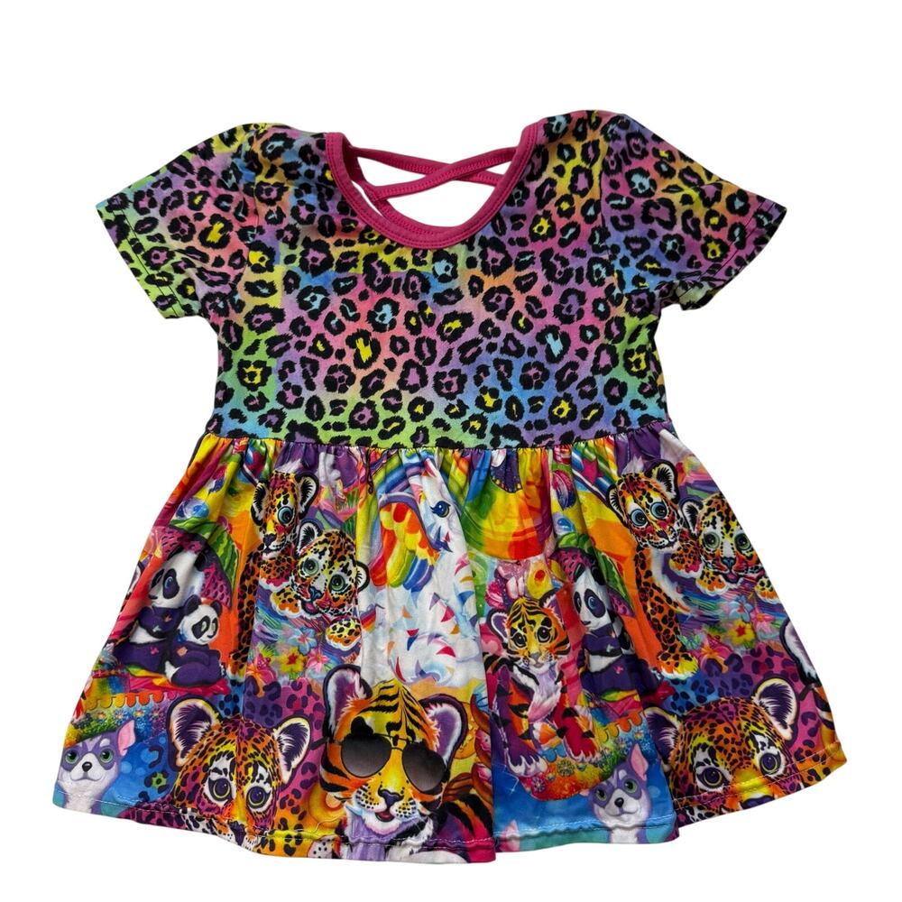 Lisa Frank Inspired Girl Dress Size 5-6